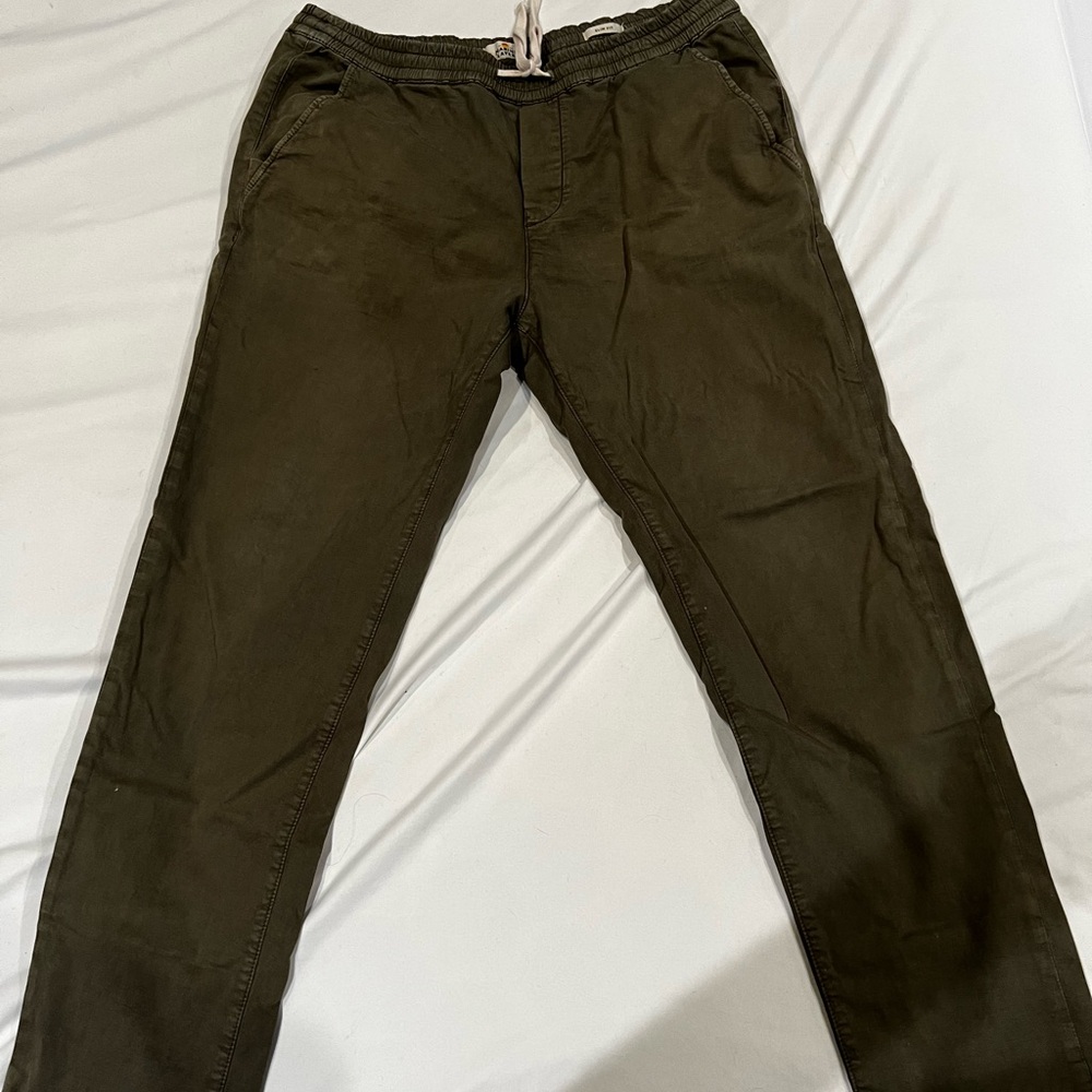 Marine Layer Drawstring Pants - XL Green